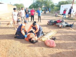 Colisión de motos en Sabana Larga deja dos lesionados