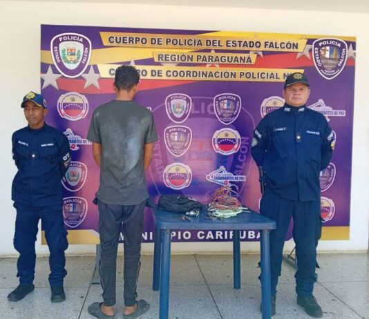 Detenido sujeto que desvalijaba la Escuela «José Ladislao Andará» en Punto Fijo