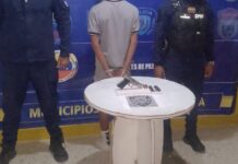 Detenido adolescente con arma de fuego en Boca de Aroa