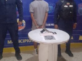Detenido adolescente con arma de fuego en Boca de Aroa