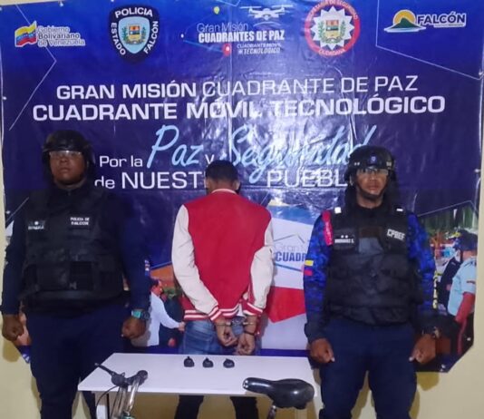 Capturado en bicicleta con envoltorios de presunta droga