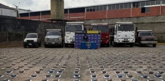 Incautan más de 470 kilos de droga y una flota de vehículos en Bailadores