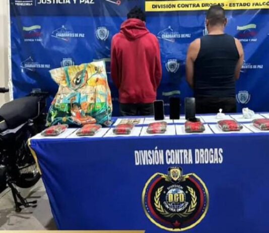 ¡Golpe al microtráfico en Dabajuro! La PNB incauta más de 4 kilos de droga y arresta a dos sujetos en flagrancia
