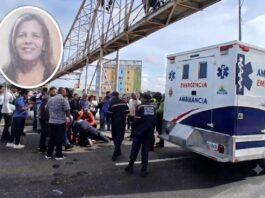 Muere mujer tras lanzarse de espalda de una pasarela en Punto Fijo