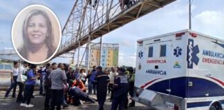 Muere mujer tras lanzarse de espalda de una pasarela en Punto Fijo