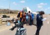 Ráfaga de viento provoca dramático vuelco y deja dos heridos