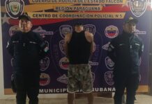 Polifalcón atrapa a sujeto tras violento ataque a una familia en Las Piedras
