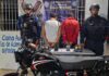 Hacían «caballito» en la moto, ignoraron a la policía y terminaron presos