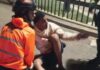 Motorizado sobrevive a aparatoso choque por alcance en Bella Vista