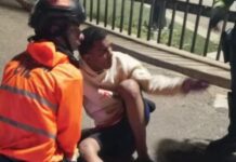 Motorizado sobrevive a aparatoso choque por alcance en Bella Vista