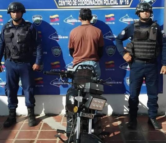 Cayó motorizado tras violenta persecución y agredir a policía en Mauroa