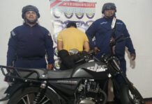 Motorizado se puso violento y quedó a disposición del Ministro Público