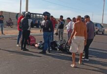 Delivery sobrevive tras impactar contra una gandola en Punta Cardón