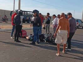 Delivery sobrevive tras impactar contra una gandola en Punta Cardón