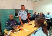 Con un almuerzo Policías en Punto Fijo conmemoran su día