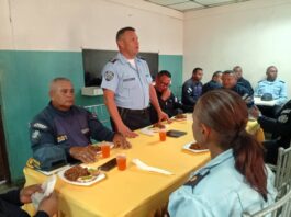 Con un almuerzo Policías en Punto Fijo conmemoran su día