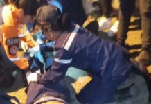 Funcionario de Polifalcón y un joven heridos tras colisionar la moto con una Blazer