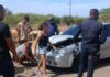 ¡Susto en la vía! Choque entre buseta y un Optra movilizó a las autoridades en Pueblo Nuevo