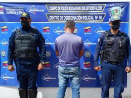 ¡Cayó uno de los diez más buscados! Policía de Falcón captura solicitado por homicidio en Mauroa