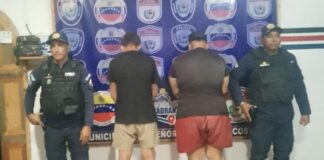Polifalcón aprehendió a dos sujetos por alteración al orden público en Chichiriviche