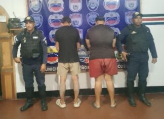 Polifalcón aprehendió a dos sujetos por alteración al orden público en Chichiriviche