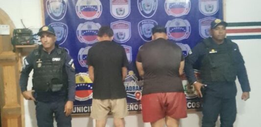 Polifalcón aprehendió a dos sujetos por alteración al orden público en Chichiriviche