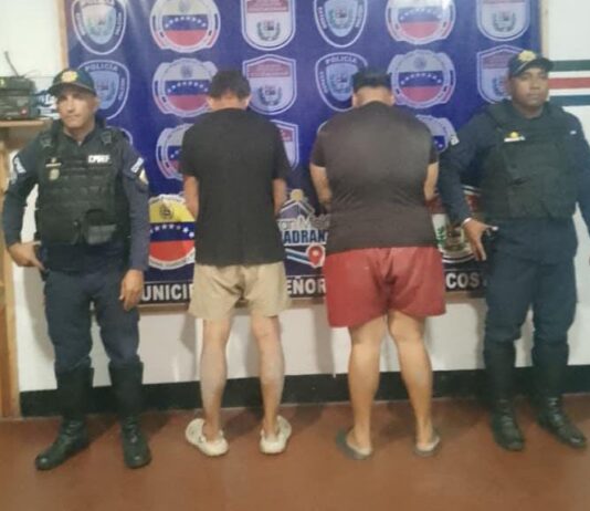 Polifalcón aprehendió a dos sujetos por alteración al orden público en Chichiriviche