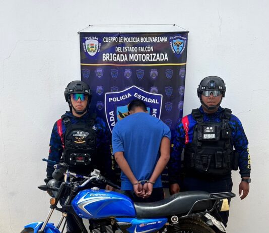 Detenido bloquero en Coro tras reaccionar violentamente durante un procedimiento