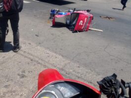 Delivery resulta lesionado tras colisionar contra un Jeep en la calle Ayacucho