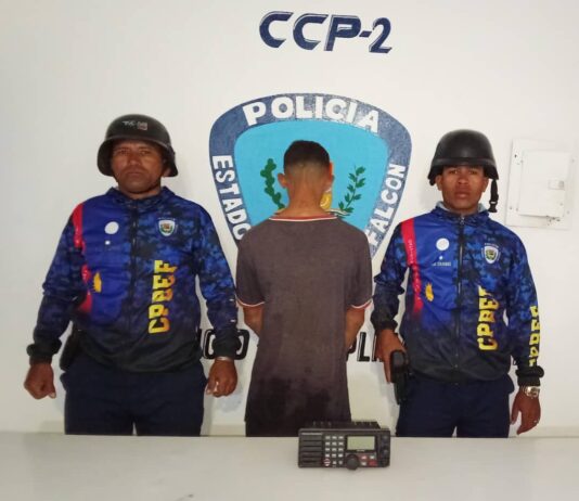 Irrumpía en una embarcación en La Vela, destrozó las instalaciones y cayó directo a la policía