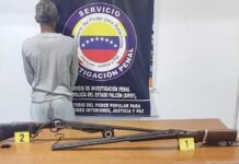 Sipef saca de circulación dos escopetas en Mirimire