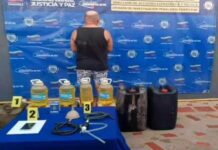 CPNB lo atrapa con 240 litros de gasolina en Tacuato