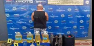 CPNB lo atrapa con 240 litros de gasolina en Tacuato