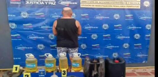 CPNB lo atrapa con 240 litros de gasolina en Tacuato