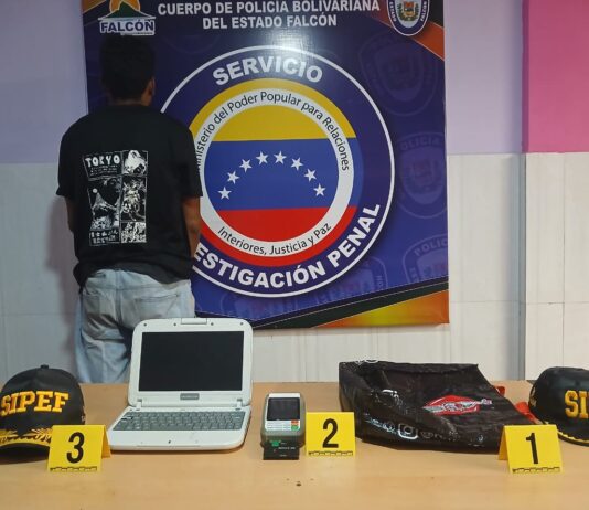 «Pedro Tripita» quedó grabado hurtando un negocio en Punto Fijo y terminó tras las rejas