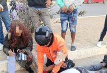 Dos lesionados deja deslizamiento de moto en la intercomunal Punto Fijo – Punta Cardón