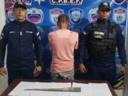 Polifalcón captura a hombre que por violencia de género en Mirimire