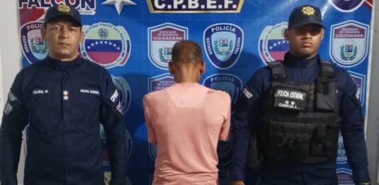 Polifalcón captura a hombre que por violencia de género en Mirimire