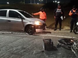 Motorizado colisionó en el distribuidor Bolívar de Punto Fijo