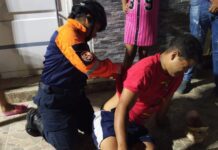 Motorizado termina hospitalizado tras violento choque en Punto Fijo
