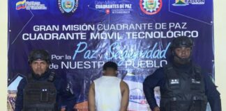 Sujeto cayó con municiones de guerra ocultas en sus partes íntimas en Coro
