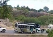 Vídeo| Sin agua no hay paso! Vecinos de Santa Teresa trancan la Morón-Coro cansados de esperar el vital líquido