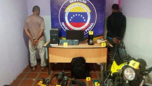 ¡Golpe al hampa! El Sipef atrapa a los implicados en el hurto a la Sala de Autogobierno del sector Andrés Eloy Blanco