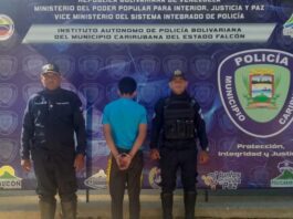 Capturado en Punto Fijo tras ser sorprendido intentado abusar de su hijastra de ocho años