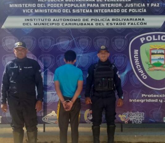 Capturado en Punto Fijo tras ser sorprendido intentado abusar de su hijastra de ocho años