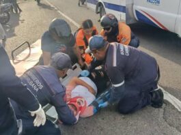 Accidente de tránsito en Zarabón deja dos personas heridas