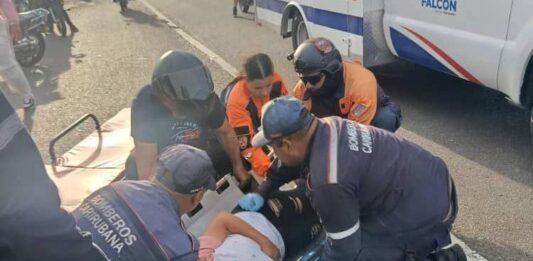 Accidente de tránsito en Zarabón deja dos personas heridas