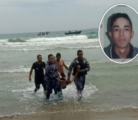 Fallece joven de 24 años por ahogamiento en Playa Los Cocos de Chichiriviche
