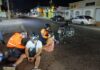 Colisión entre moto y Aveo ocurrida frente a El Baratillo de Puerta Maravén deja a pareja lesionada
