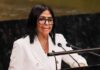 Delcy Rodríguez dice ante la ONU que habrá elecciones en Venezuela